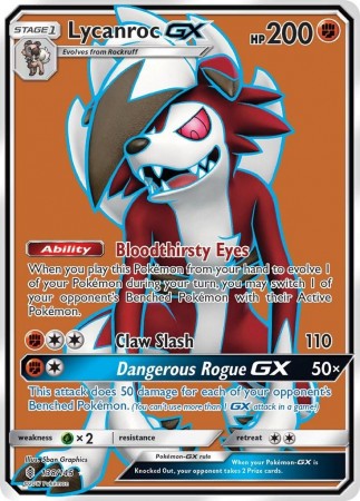 Lycanroc GX #138 Pokemon Guardians Rising