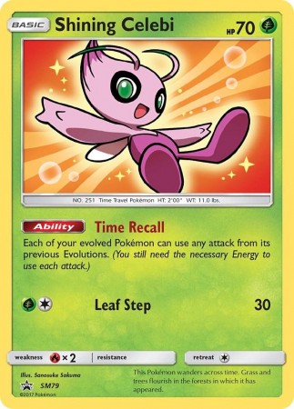 Shining Celebi #SM79 Pokemon Promo