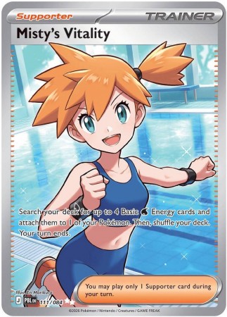 Misty's Vitality #111 Pokemon Pitch Black 